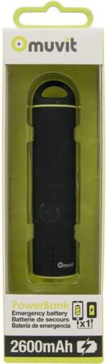 Muvit Power Bank Външна батерия 2600 mAh – Черен - Image 2