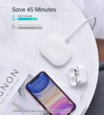 Choetech Wireless Pad Fast Charger 15W – Бял - Image 2