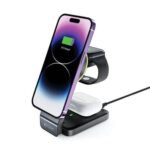 Tech-Protect Magnetic Charger 15W MagSafe 3 в 1 – Черен