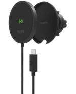 Mophie Snap+ Wireless Vent Mount MagSafe зарядно за кола – Черен