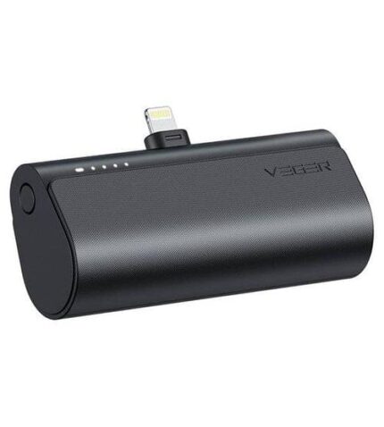 Veger PlugOn Външна батерия 5000 mAh 20W с Lightning – Черен