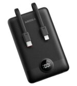 Veger Cable Външна батерия 10000 mAh 22.5W с USB-C и Lightning – Черен - Image 3