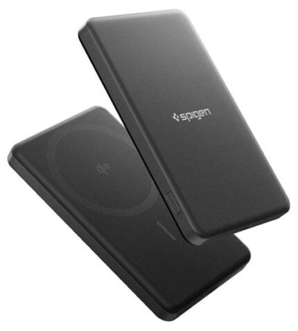Spigen Essential EA2205MQ Qi2 Външна батерия 5000 mAh – Черен
