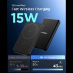 Spigen Essential EA2205MQ Qi2 Външна батерия 5000 mAh – Черен - Image 3