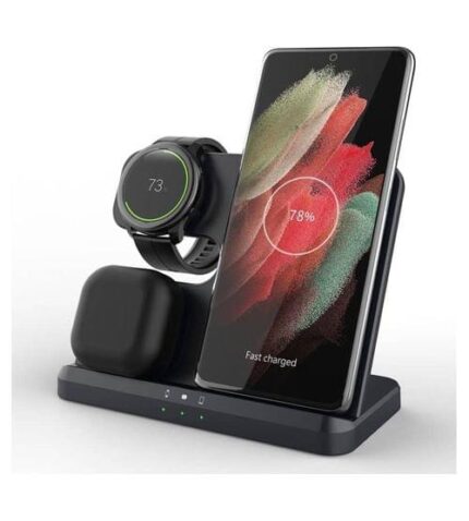 GKK 3in1 Charging Station 15W Безжично зарядно – Черен