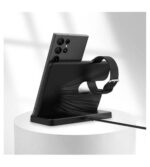 GKK 3in1 Charging Station 15W Безжично зарядно – Черен - Image 2