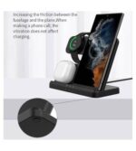 GKK 3in1 Charging Station 15W Безжично зарядно – Черен - Image 3