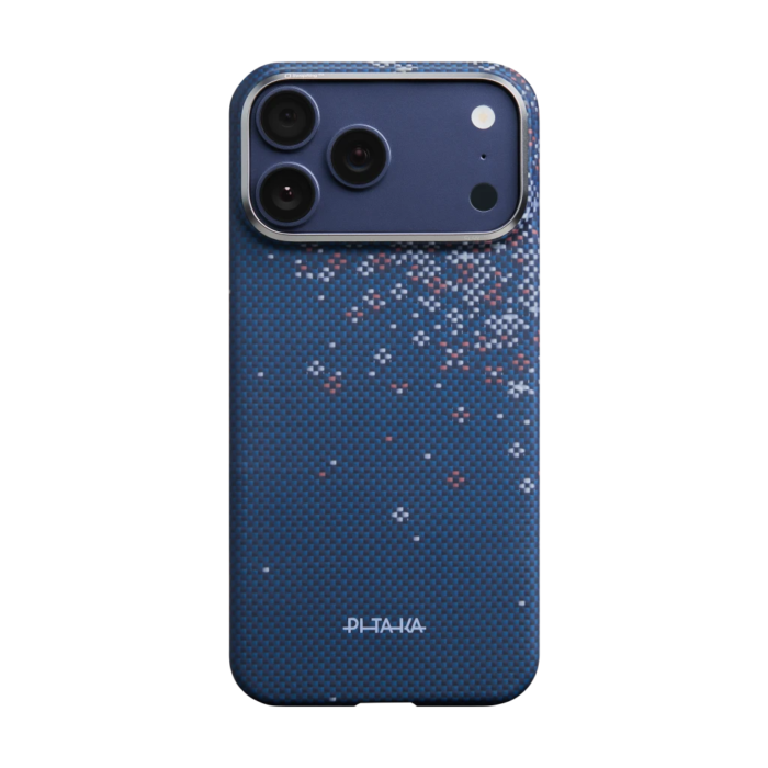 Magsafe Калъф за iPhone 17 Pro Max, Pitaka Edge Lucid Blue Case, Син - Image 3