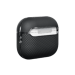 Magsafe Калъф за Apple AirPods Pro/ 2, Pitaka Aramid Fiber Magnetic Black/Grey Case, Черен