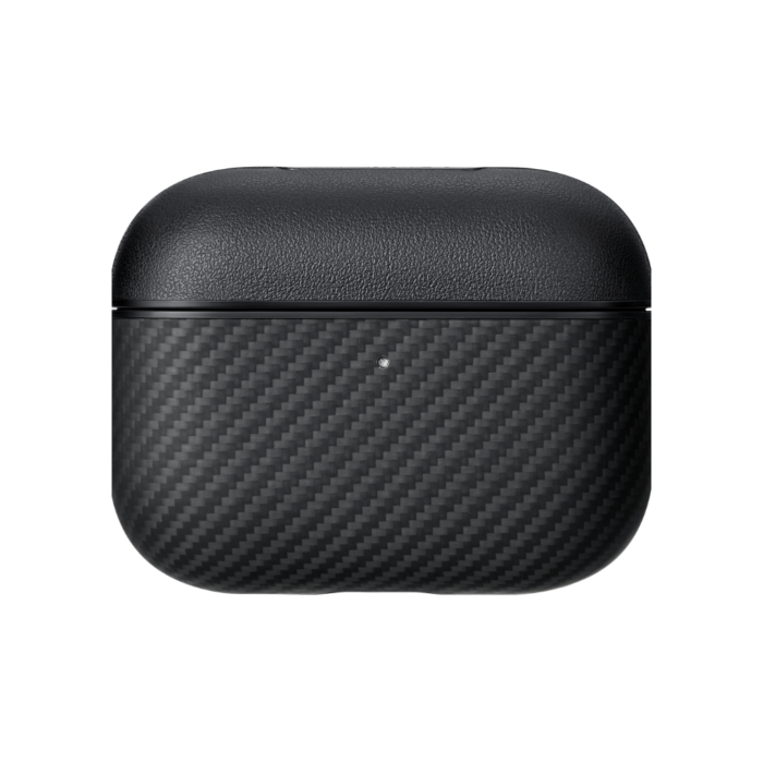 Magsafe Калъф за Apple AirPods Pro 3, Pitaka Aramid Fiber Magnetic Black/Grey Case, Черен - Image 4