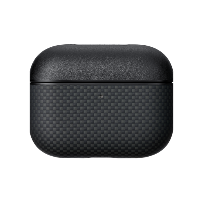 Magsafe Калъф за Apple AirPods Pro 3, Pitaka Aramid Fiber Magnetic Black/Grey Case, Черен - Image 3