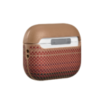 Magsafe Калъф за Apple AirPods Pro 3, Pitaka Aramid Fiber Magnetic Sunset Case, Кафяв