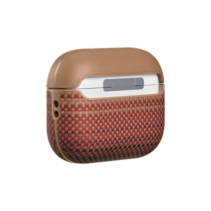 Magsafe Калъф за Apple AirPods Pro 3, Pitaka Aramid Fiber Magnetic Sunset Case, Кафяв
