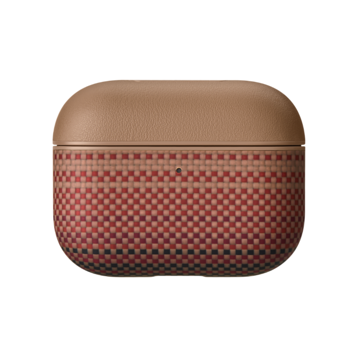 Magsafe Калъф за Apple AirPods Pro 3, Pitaka Aramid Fiber Magnetic Sunset Case, Кафяв - Image 2