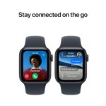 Apple Watch SE 3 GPS 40mm Midnight Aluminium Case with Navy Blue Sport Band