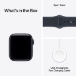 Apple Watch SE 3 GPS 40mm Midnight Aluminium Case with Navy Blue Sport Band
