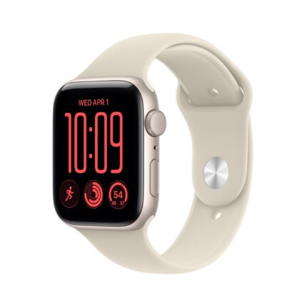 Apple Watch SE 3 GPS 44mm Starlight Aluminium Case with Sand Sport Band