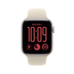 Apple Watch SE 3 GPS 44mm Starlight Aluminium Case with Sand Sport Band