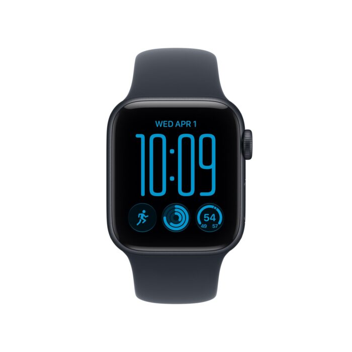 Apple Watch SE 3 GPS + Cellular 40mm Midnight Aluminium Case with Navy Blue Sport Band