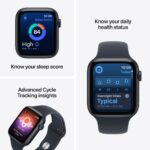 Apple Watch SE 3 GPS + Cellular 40mm Midnight Aluminium Case with Navy Blue Sport Band