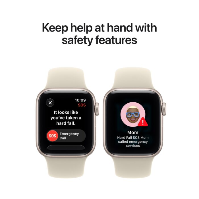 Apple Watch SE 3 GPS + Cellular 40mm Midnight Aluminium Case with Navy Blue Sport Band
