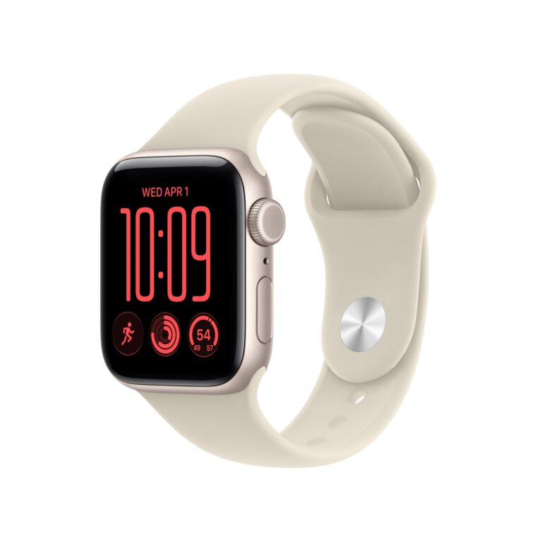 Apple Watch SE 3 GPS + Cellular 40mm Starlight Aluminium Case with Sand Sport Band