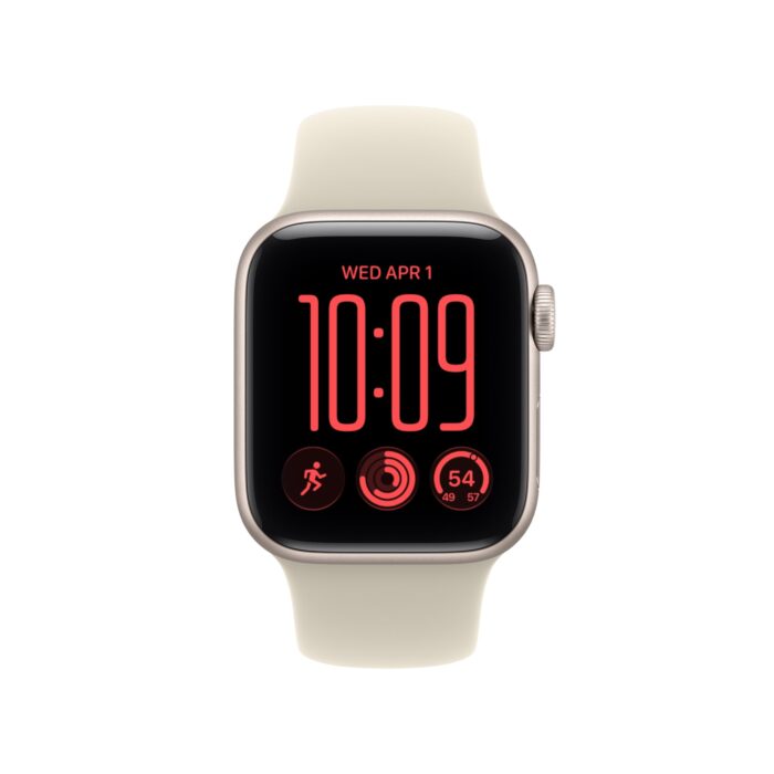 Apple Watch SE 3 GPS + Cellular 40mm Starlight Aluminium Case with Sand Sport Band