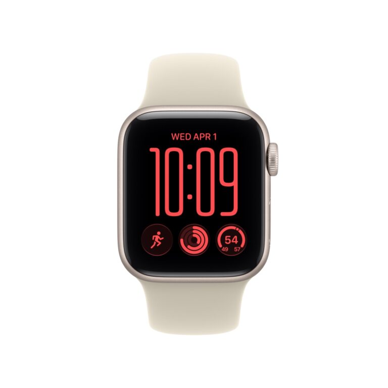 Apple Watch SE 3 GPS + Cellular 40mm Starlight Aluminium Case with Sand Sport Band