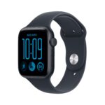 Apple Watch SE 3 GPS + Cellular 44mm Midnight Aluminium Case with Navy Blue Sport Band