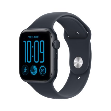 Apple Watch SE 3 GPS + Cellular 44mm Midnight Aluminium Case with Navy Blue Sport Band