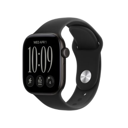 Apple Watch Series 12 GPS 42mm Black Aluminium Case with Black Sport Band