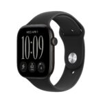 Apple Watch Series 12 GPS 46mm Black Aluminium Case with Black Sport Band