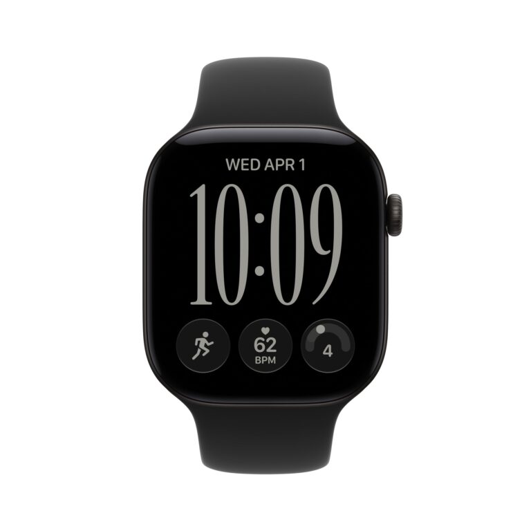 Apple Watch Series 12 GPS 46mm Black Aluminium Case with Black Sport Band