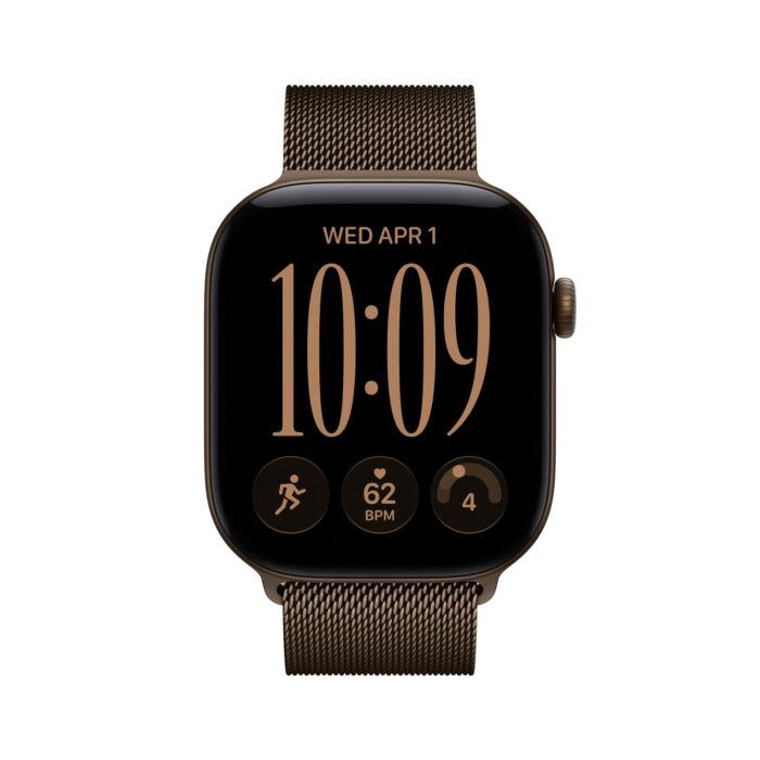 Apple Watch Series 12 GPS 46mm Dark Bronze Aluminium Case with Dark Bronze Milanese Loop