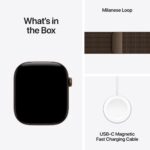 Apple Watch Series 12 GPS 46mm Dark Bronze Aluminium Case with Dark Bronze Milanese Loop