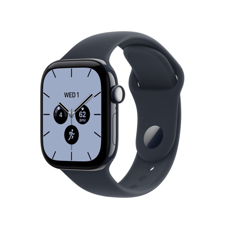 Apple Watch Series 12 GPS + Cellular 42mm Night Blue Ceramic Case with Navy Blue Sport Band