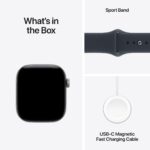 Apple Watch Series 12 GPS + Cellular 42mm Space Grey Aluminium Case with Navy Blue Sport Band
