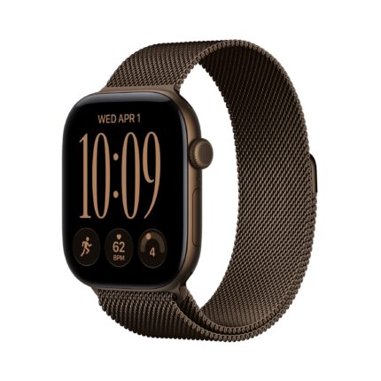 Apple Watch Series 12 GPS + Cellular 46mm Dark Bronze Aluminium Case with Dark Bronze Milanese Loop