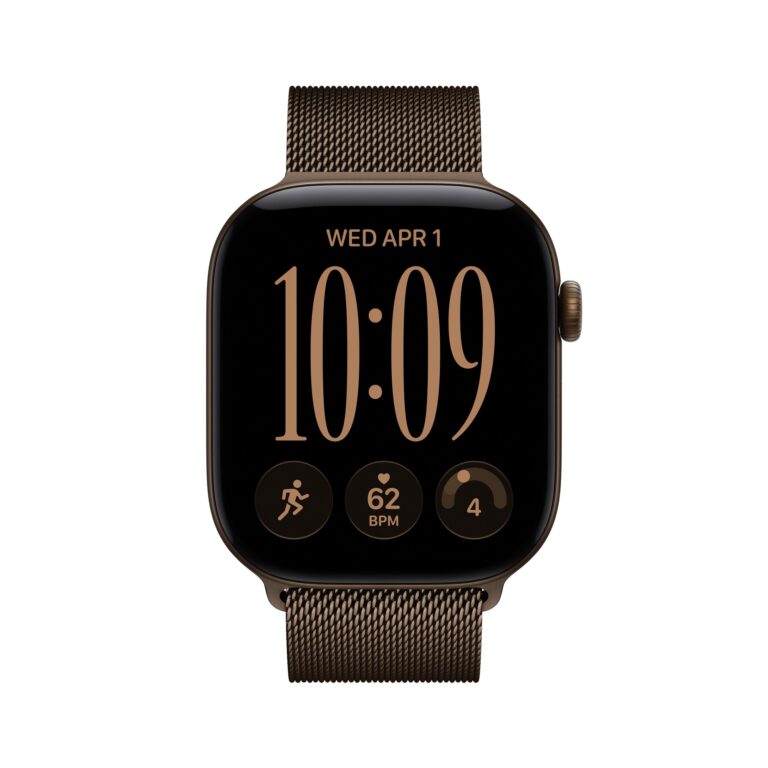 Apple Watch Series 12 GPS + Cellular 46mm Dark Bronze Aluminium Case with Dark Bronze Milanese Loop