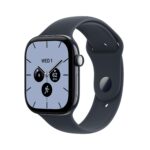 Apple Watch Series 12 GPS + Cellular 46mm Night Blue Ceramic Case with Navy Blue Sport Band