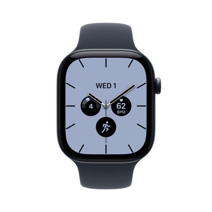 Apple Watch Series 12 GPS + Cellular 46mm Night Blue Ceramic Case with Navy Blue Sport Band