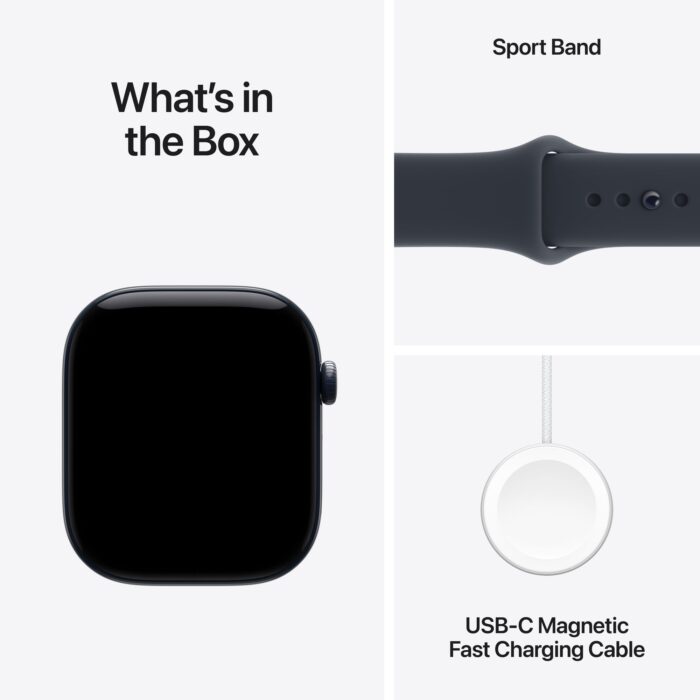 Apple Watch Series 12 GPS + Cellular 46mm Night Blue Ceramic Case with Navy Blue Sport Band