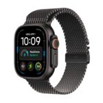 Apple Watch Ultra 4 GPS + Cellular 49mm Black Titanium Case with Black Titanium Milanese Loop
