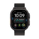 Apple Watch Ultra 4 GPS + Cellular 49mm Black Titanium Case with Black Titanium Milanese Loop
