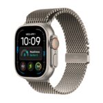 Apple Watch Ultra 4 GPS + Cellular 49mm Natural Titanium Case with Natural Titanium Milanese Loop