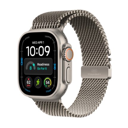 Apple Watch Ultra 4 GPS + Cellular 49mm Natural Titanium Case with Natural Titanium Milanese Loop