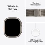 Apple Watch Ultra 4 GPS + Cellular 49mm Natural Titanium Case with Natural Titanium Milanese Loop