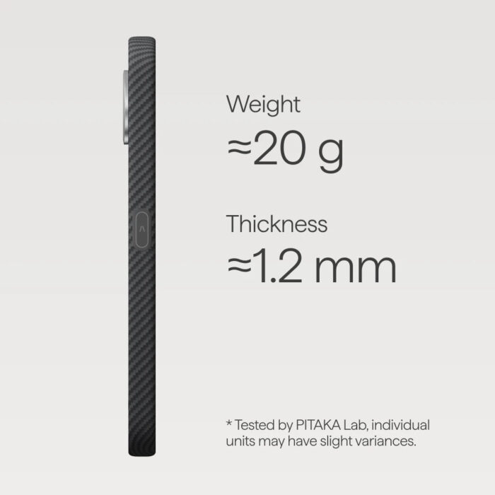 Magsafe Калъф за Google Pixel 11, Pitaka Edge Case Black/Grey, Черен - Image 3