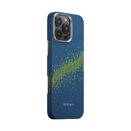 Magsafe Калъф за iPhone 16 Pro Max, Pitaka Edge StarPeak Milky Way Case, Син