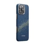 Magsafe Калъф за iPhone 16 Pro Max, Pitaka Edge StarPeak Milky Way Case, Син - Image 2